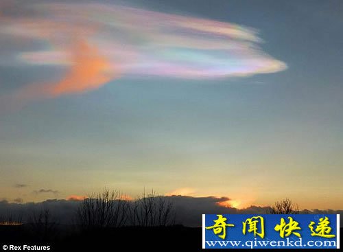 罕见的“彩虹色云”是全球变暖加剧的现象