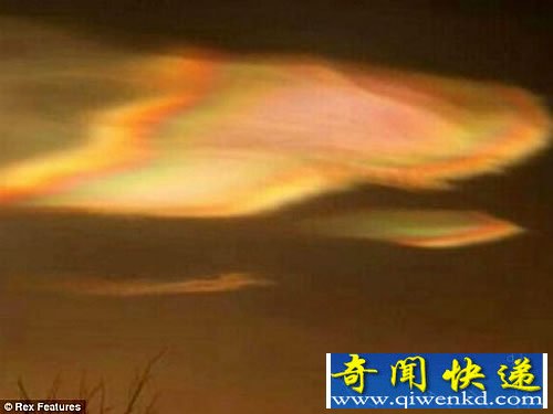 罕见的“彩虹色云”是全球变暖加剧的现象