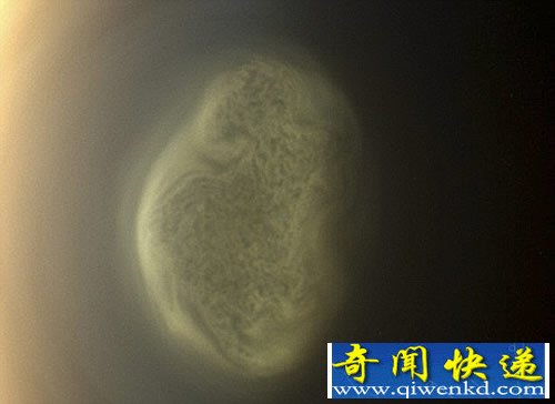 土卫六南极上空出现大气漩涡结构