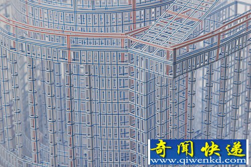 手工切割纸艺术作品 错综复杂的纸结构