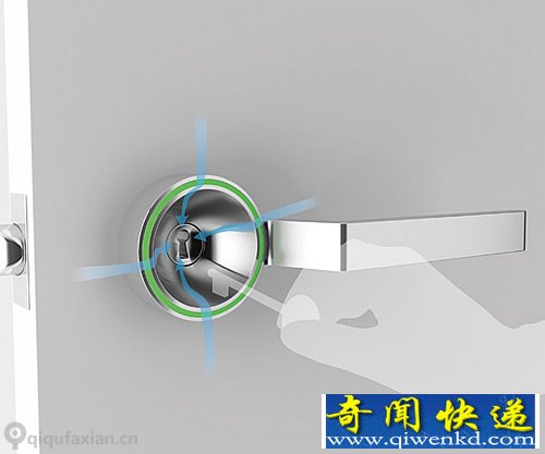 易用发光的门锁 方便人们顺利的找到锁孔插入钥匙