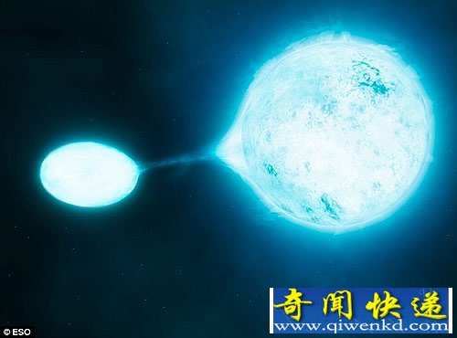 “吸血鬼恒星”小恒星吸食大恒星为生 是一种极端天文现