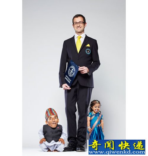历史性的见面 世界上最矮的男女首次在意大利见面