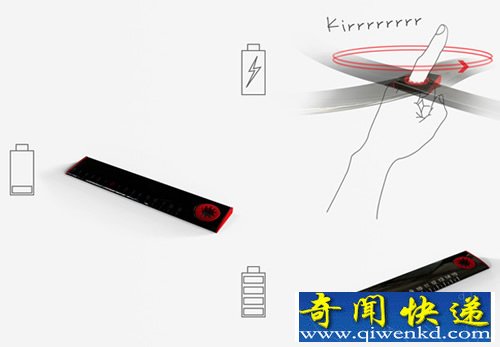 0 Point Ruler 每个刻度都是零 不断的旋转来发电