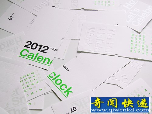 Calenclock 2012 是一个时钟和月历的结合设计