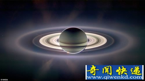 最令人震撼的土星照片 仔细看还有地球的影子