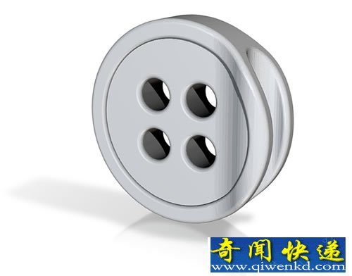 Button 2.0 3D打印纽扣 它还是一个耳机线夹
