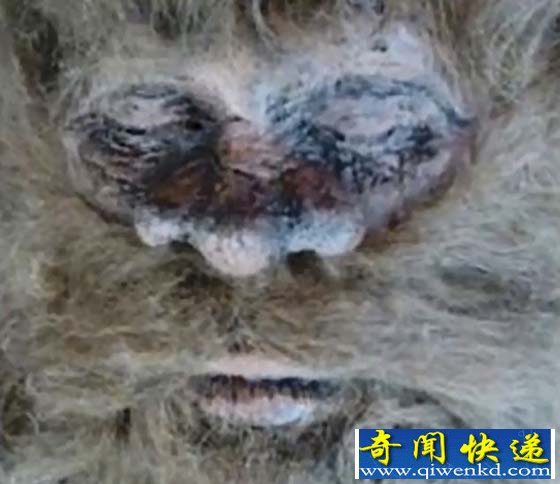 美男子自称用猪排骨猎杀大脚野人并晒其照片