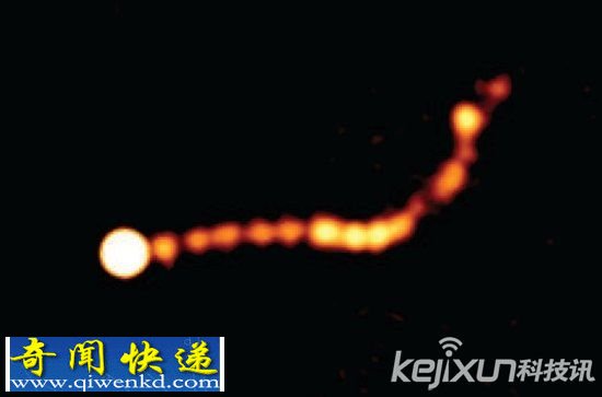 宇宙黑洞喷流绵延百万光年 运行速度可达光速