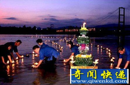 泰国天灯节水灯节 世界上最浪漫的节日