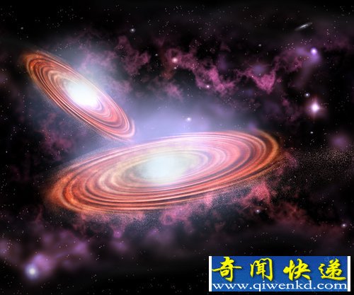 科学家发现可以同时进行两次吞噬现象的“双黑洞”