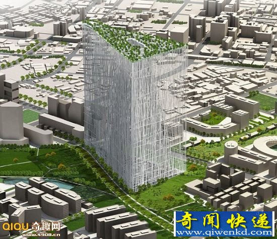台湾计划建造超高层空中花园 台中台湾塔的效果图
