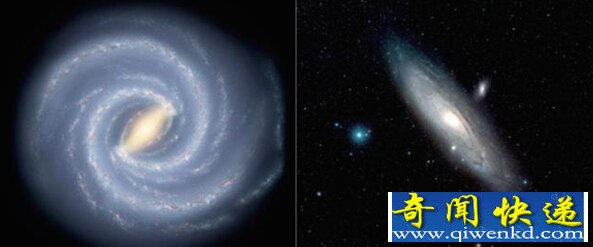 银河系 VS. 仙女星系:量级差太多 跨度达到了10万光年