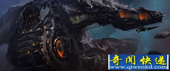 美国加利福尼亚州一位艺术家畅想了未来太空采矿的场景