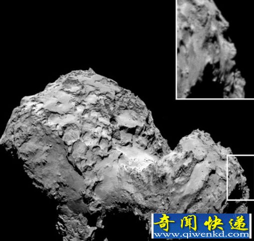 欧罗塞塔号近距离观测彗星 轮廓似人脸让太空迷们惊喜不已