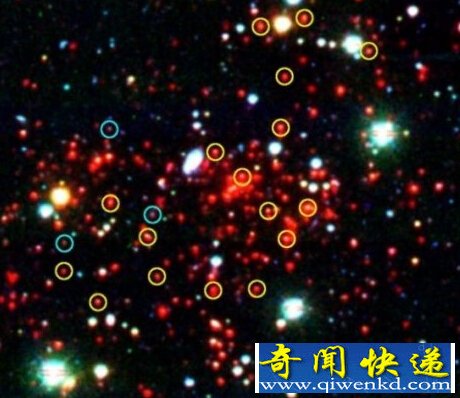 70亿光年发现巨型星系团 质量是太阳的800万亿倍