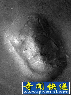 火星探测器曾拍摄到火星表面疑似的“人脸”照片