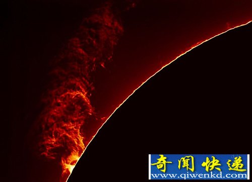 天文爱好者捕捉到太阳壮观画面【图】