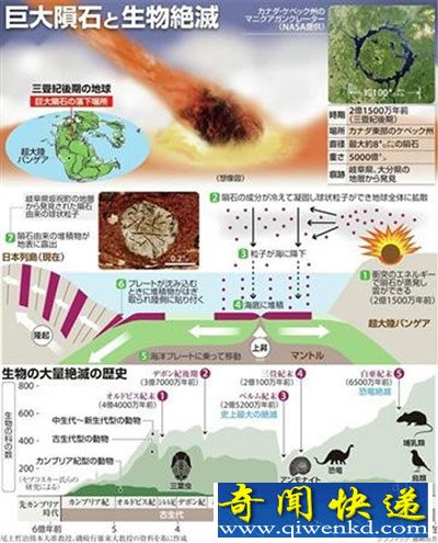 日本声称有2亿年前巨大陨石撞击地球证据 这或导致了生物灭绝