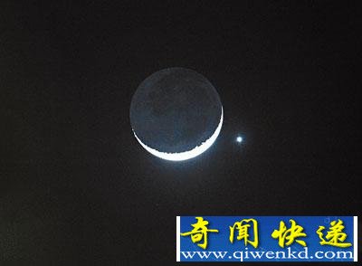 母亲节夜空将上演“火星合月”火星与月亮携手相牵
