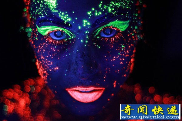 巴西摄影师塞布打造绚烂唯美荧光彩妆 模特如精灵