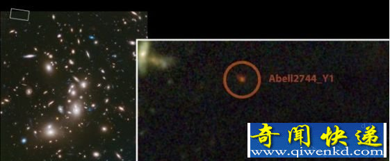 美望远镜观测到宇宙诞生6.5亿年时早期星系