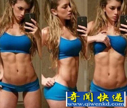 哥伦比亚21岁女模Anella Sangra 天使面孔八块腹肌