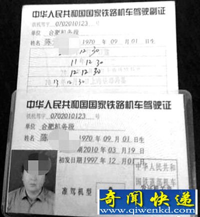 阜阳男子拿火车驾照开汽车被罚款1000元
