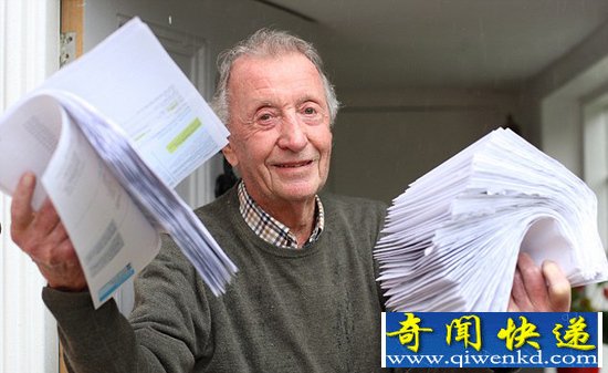英奇葩燃气公司给老人寄62封催账单 和欠费价格相当