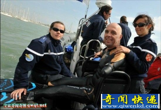 一名无四肢的法国男子决心横渡英吉利海峡