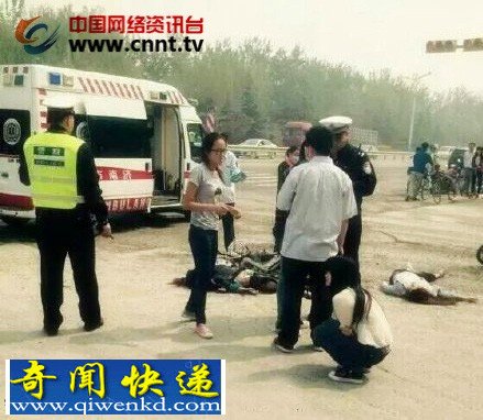 济南:渣土车将两名两名骑电动车女生碾死