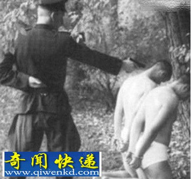 二战纳粹令人发指的暴行:枪毙裸体女囚犯