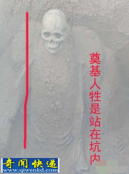 中国古墓中最恐惧的照片:奠基人牲活埋坑内
