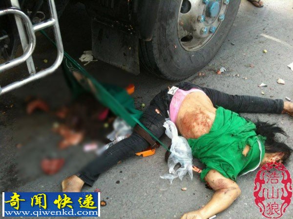 泰国合艾:女孩上学路上被货车碾压头部致死