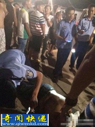现场图片安徽亳州市越野车连撞7人逃逸 致1人死亡