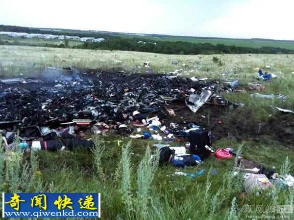 马航客机在乌克兰被导弹击落机上298人全部遇难