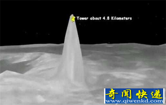 美国发现月球上外星人巨塔 高达5千米疑似外星文明