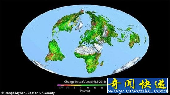 人类过度排放的二氧化碳成“肥料” 植被更绿了