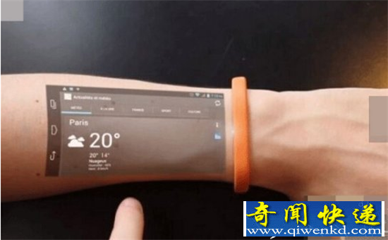 长在手臂上的智能手机 这样的手环你值得拥有