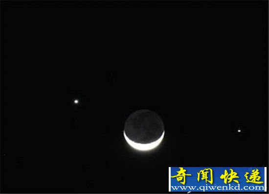 双星伴月? 峨眉月将于火星金星组成笑脸趣景