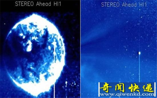 太阳前现神秘蓝色球体 NASA未进行回应