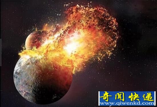 月球由陨石撞击地球碎片形成 地球被毁掉大半