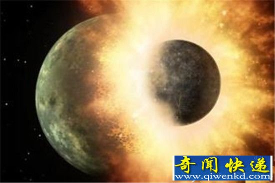 月球曾被不明飞行物撞击后 惊现神秘白色建筑