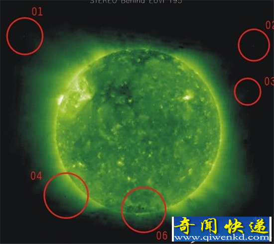 成千上万UFO盯上太阳 完整编队跨越时空而来