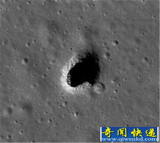 NASA发现月球神秘坑洞曝光外星人 震惊!