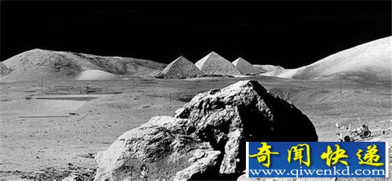 月球表面惊现白色建筑竟被不明飞行物撞歪?惊呆