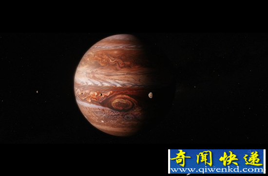 木星直观有多大 NASA木星与木卫一直观对比