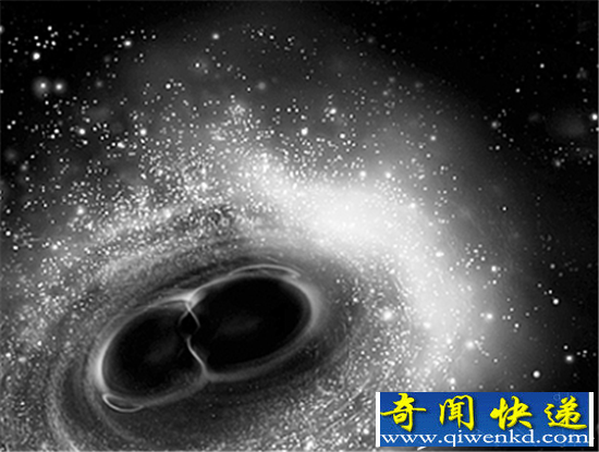 揭秘引力波与双黑洞 曝引力波源头两黑洞高清图