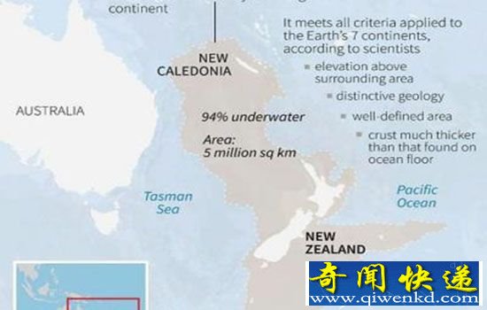 澳大利亚东部现第八大洲 地理课本七大洲要修改?