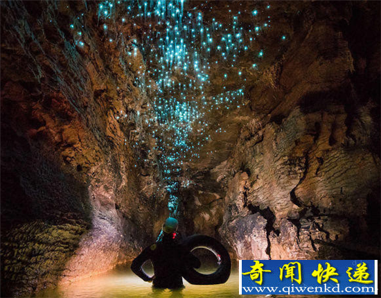 新西兰美景萤火虫洞 神似鬼吹灯之精绝古城中火瓢虫